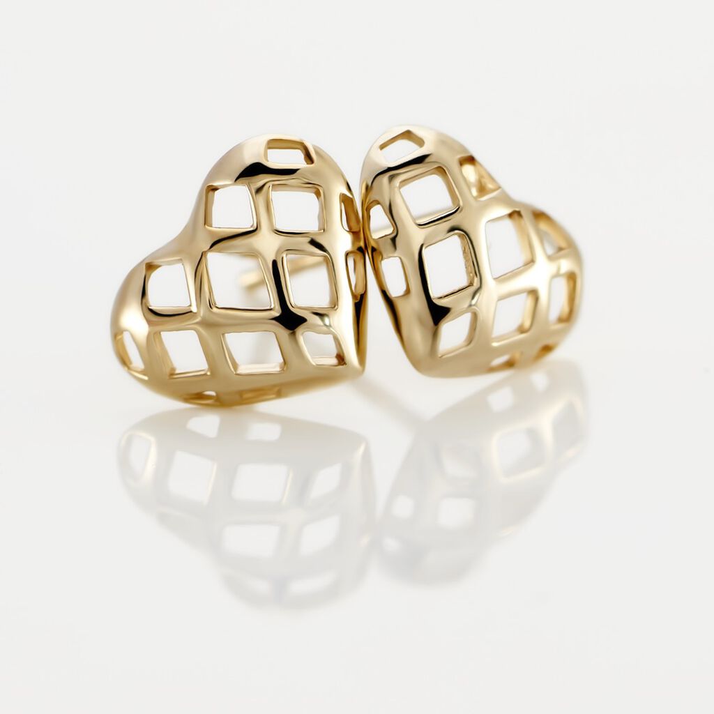 Boucles D'oreilles Puces Or Jaune Cicolluis - Clous d'oreilles Femme | Histoire d’Or