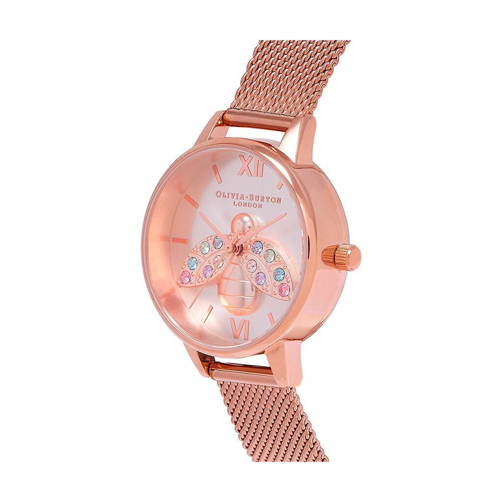 Montre Olivia Burton Rainbow Bee Argent - Montres Femme | Histoire d’Or