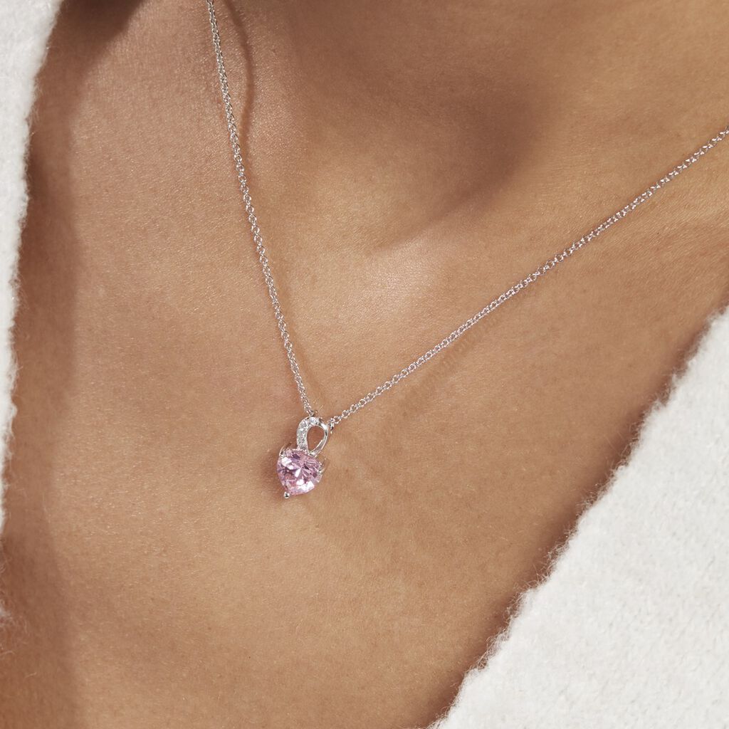 Collier Argent Blanc Atieno Oxyde De Zirconium - Colliers fantaisie Femme | Histoire d’Or