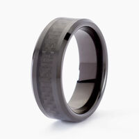 Bague Arnaud Acier Noir
