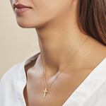 Pendentif Alyssa Croix Or Jaune - Pendentifs Communion Unisex | Histoire d&rsquo;Or