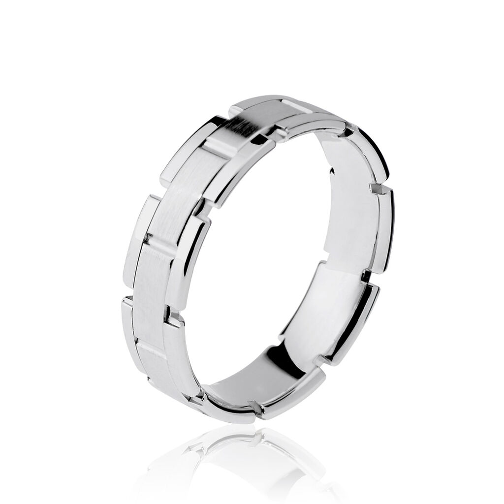 Alliance Maille Or Blanc - Alliances Unisex | Histoire d&rsquo;Or