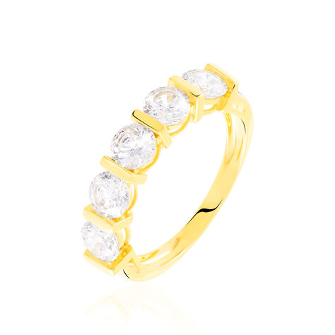 Bague Lyana Or Jaune Oxyde De Zirconium - Alliances Femme | Histoire d’Or