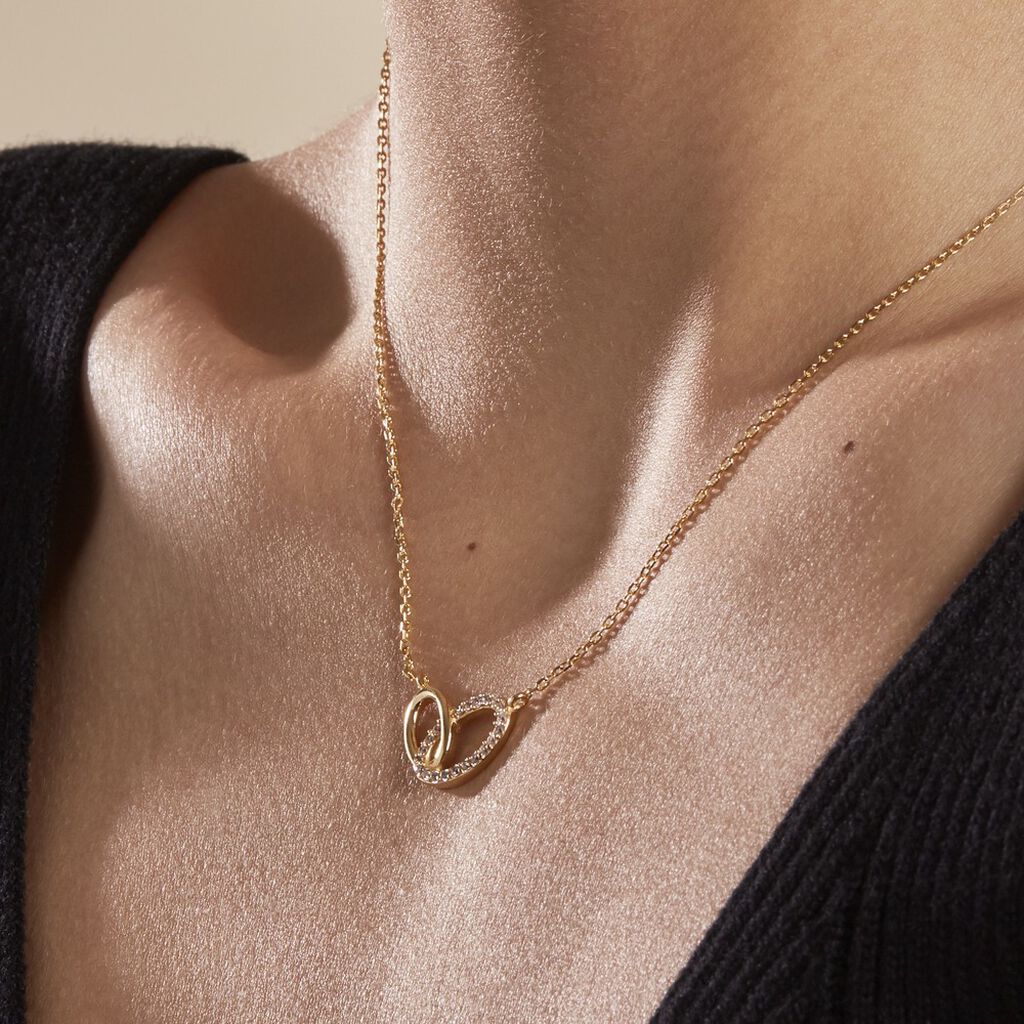 Collier Plaqué Or Kimberlie Oxydes De Zirconium - Colliers fantaisie Femme | Histoire d’Or