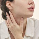 Boucles D'oreilles Puces Volute Or Jaune Diamant - Clous d'oreilles Femme | Histoire d&rsquo;Or