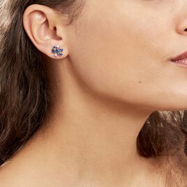 Boucles D'oreilles Puces Argent Iban Spinelles Oxydes - Boucles d'oreilles fantaisie Femme | Histoire d’Or