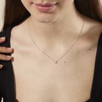 Collier Aphrodite Or Blanc Diamant Synthetique - Colliers Femme | Histoire d&rsquo;Or