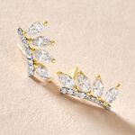 Boucles D'oreilles Puces Sparkle Or Jaune Oxyde De Zirconium - Clous d'oreilles Femme | Histoire d&rsquo;Or