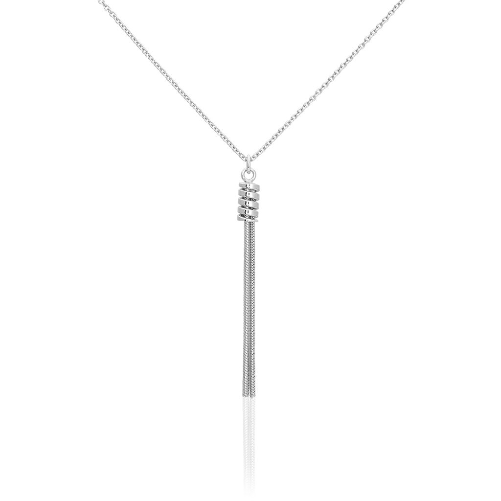 Collier Amaryllis Argent Blanc