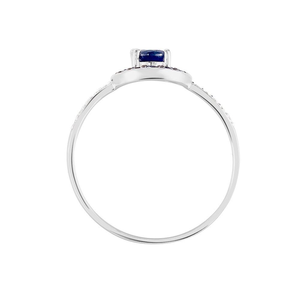 Bague Leona Or Blanc Saphir Diamant - Bagues solitaires Femme | Histoire d’Or