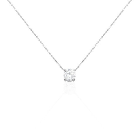 Collier Collection Aphrodite Or Blanc Diamant Synthetique - Colliers Femme | Histoire d’Or