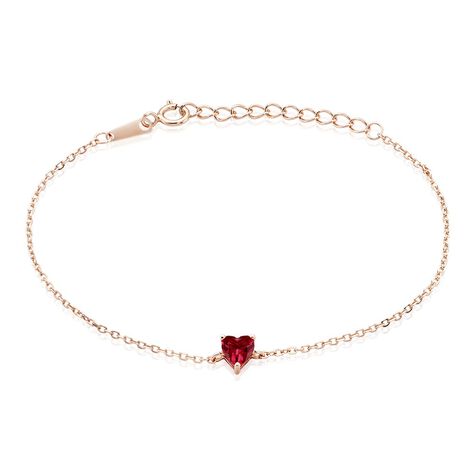 Bracelet Kelvyn Argent Rose Oxyde - Bracelets Coeur Femme | Histoire d’Or