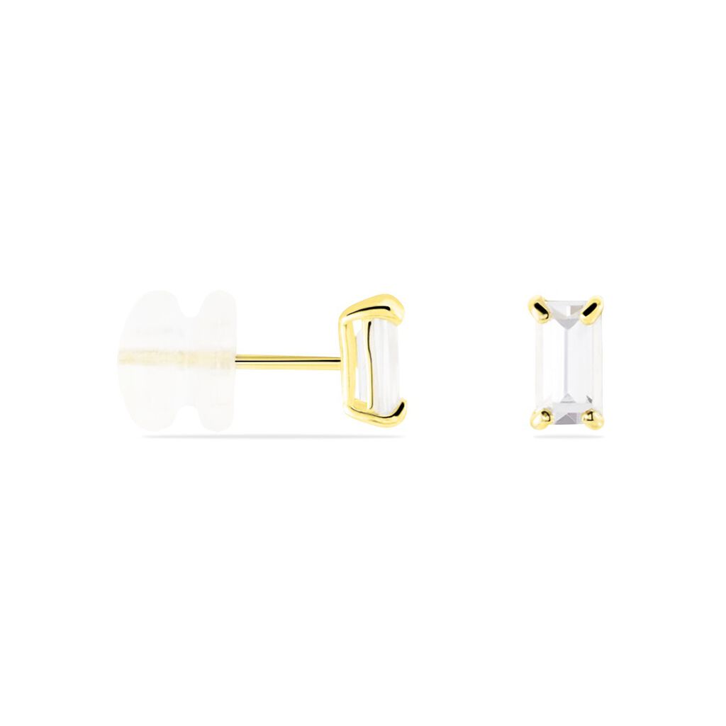 Boucles D'oreilles Puces Giroflee Or Jaune Oxyde - Clous d'oreilles Femme | Histoire d’Or