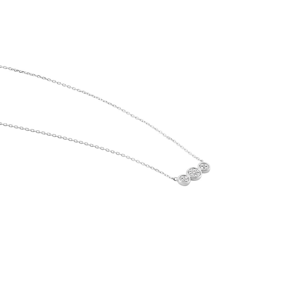 Collier Or Blanc Abital Diamants - Colliers Femme | Histoire d’Or