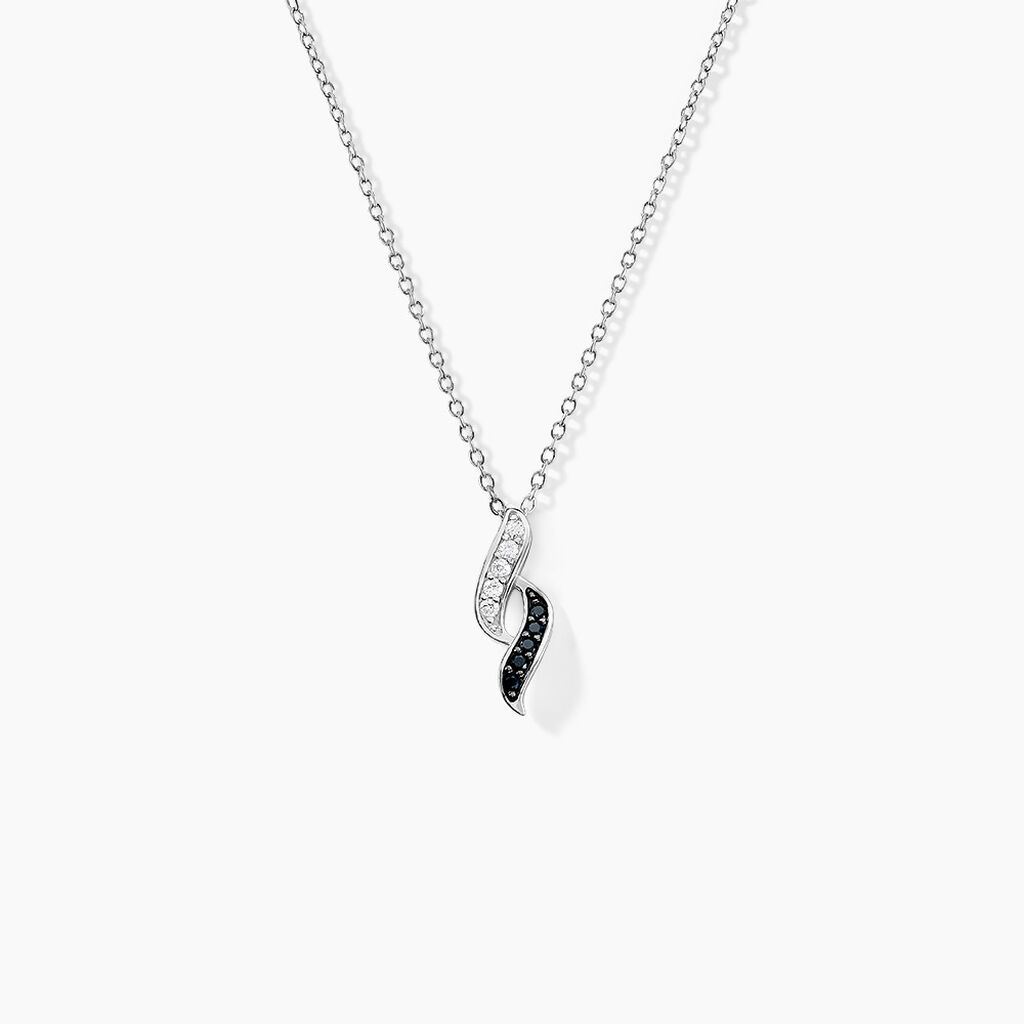 Collier Sylvie Argent Blanc Oxyde De Zirconium - Colliers fantaisie Femme | Histoire d’Or
