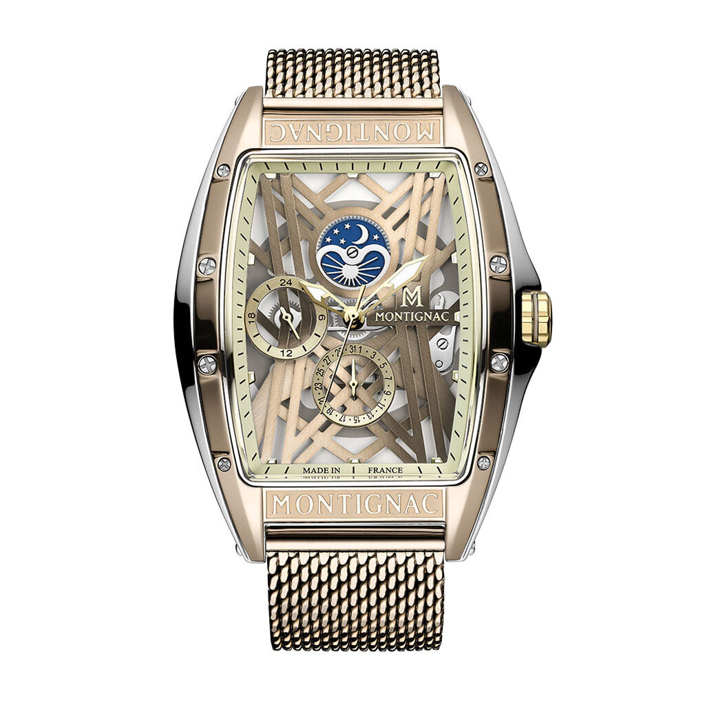 Montre Montignac Tonneau - Montres &eacute;tanches Homme | Histoire d&rsquo;Or