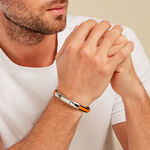 Bracelet Jourdan Cuir Noir - Bracelets Homme | Histoire d&rsquo;Or