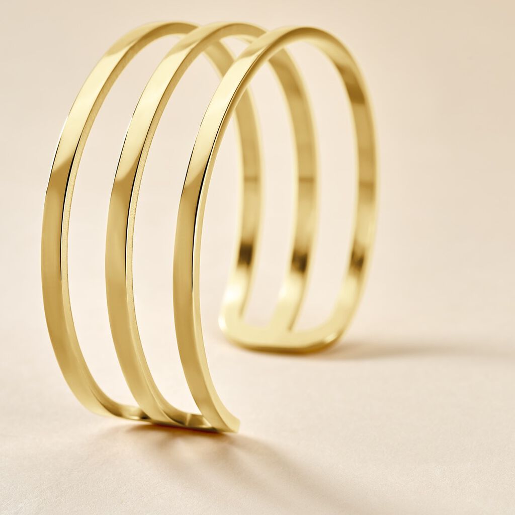 Bracelet Jonc Adel Acier Jaune - Bracelets joncs Femme | Histoire d&rsquo;Or