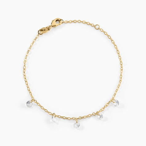 Bracelet Myosothis Plaqué Or Oxydes De Zirconium - Bracelets Femme | Histoire d’Or