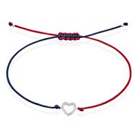 Bracelet French Twist Argent Blanc Oxyde De Zirconium