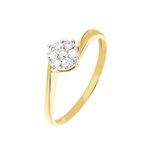 Bague Solitaire Lysia Or Jaune Diamant - Bagues solitaires Femme | Histoire d&rsquo;Or