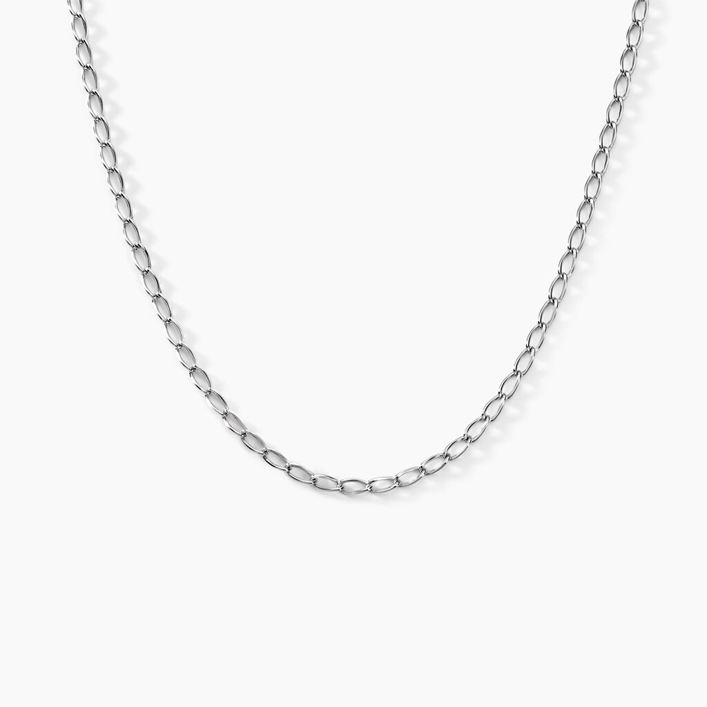 Collier Maille Nuncio Argent Blanc - Chaines Famille | Histoire d&rsquo;Or