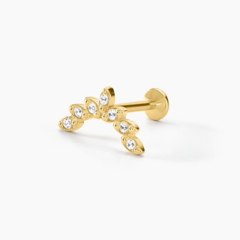 Piercing D'hélix Annecy Acier Jaune Cristal - Boucles d'oreilles fantaisie Femme | Histoire d’Or