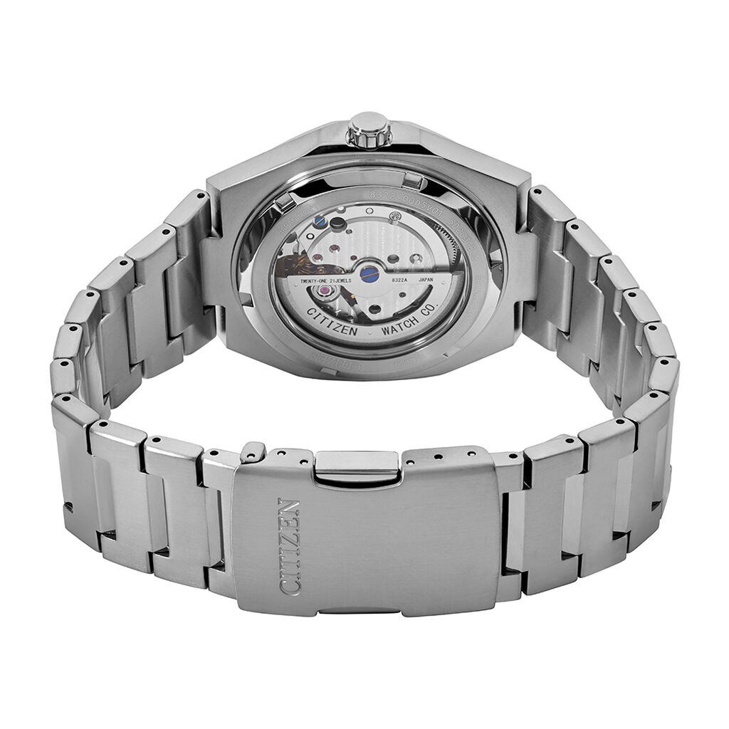Montre Citizen Super Titanium Mechanical Zenshin Bleu - Id&eacute;es cadeaux Homme | Histoire d&rsquo;Or