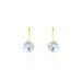 Boucles D'oreilles Pendantes Oxyde Rond Or Jaune Oxyde De Zirconium - Boucles d'oreilles pendantes Femme | Histoire d’Or