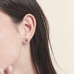 Boucles D'oreilles Puces Elea Or Jaune Amethyste Violet - Clous d'oreilles Femme | Histoire d&rsquo;Or