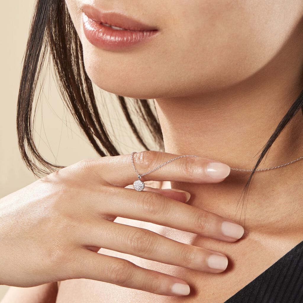 Collier Argent Victorin Oxydes De Zirconium - Colliers fantaisie Femme | Histoire d’Or