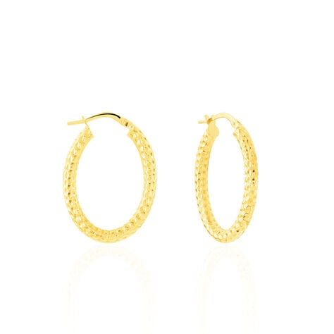 Cr&eacute;oles Udara Or Jaune - Boucles d'oreilles cr&eacute;oles Femme | Histoire d&rsquo;Or