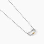 Collier Infini Pop Argent Bicolore - Colliers fantaisie Femme | Histoire d&rsquo;Or