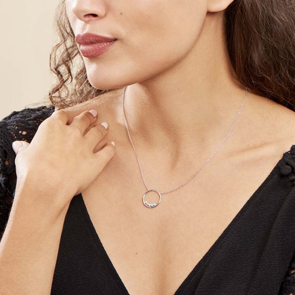 Collier Argent Leonerd Oxydes De Zirconium - Colliers fantaisie Femme | Histoire d’Or