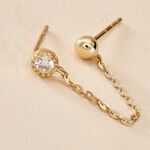 Bijou D'oreille Unitaire Camila Or Jaune Oxyde De Zirconium - Piercings d'oreilles Femme | Histoire d&rsquo;Or