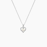 Collier Ainhoa Maille For&ccedil;at Argent Blanc Perle De Culture - Colliers fantaisie Femme | Histoire d&rsquo;Or