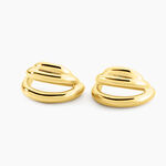 Cr&eacute;oles Armony Acier Jaune - Boucles d'oreilles cr&eacute;oles Femme | Histoire d&rsquo;Or