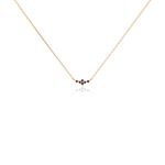 Collier C&eacute;ph&eacute;e Plaqu&eacute; Or Dor&eacute; Pierres De Synth&egrave;ses - Colliers fantaisie Femme | Histoire d&rsquo;Or