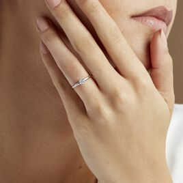 Bague Solitaire Natalia Pl Platine Blanc Diamant - Bagues solitaires Femme | Histoire d’Or