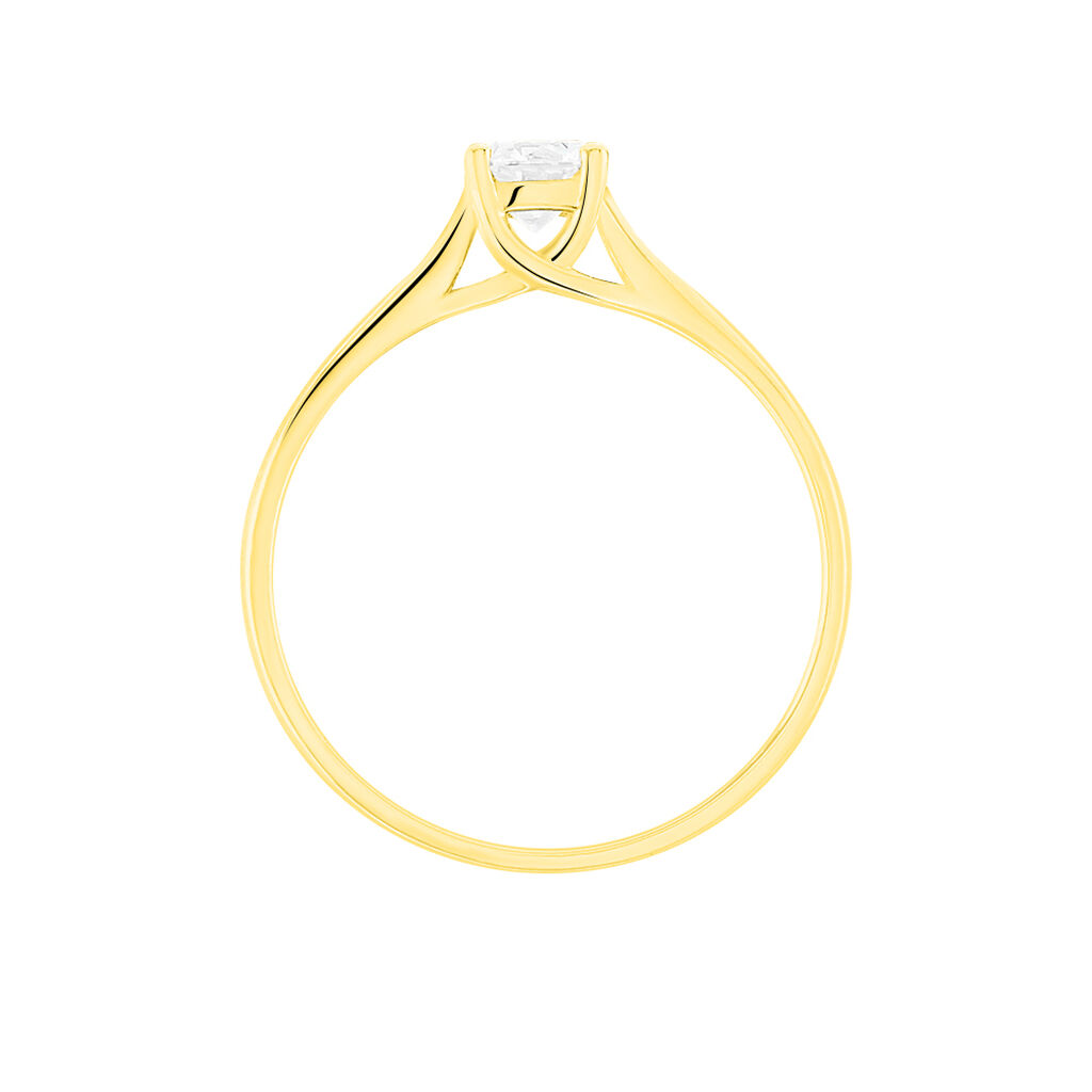 Bague Solitaire Collection Victoria Or Jaune Diamant - Bagues solitaires Femme | Histoire d&rsquo;Or