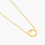 Collier Peytone Argent Dor&eacute; - Bijoux sans pierre Femme | Histoire d&rsquo;Or