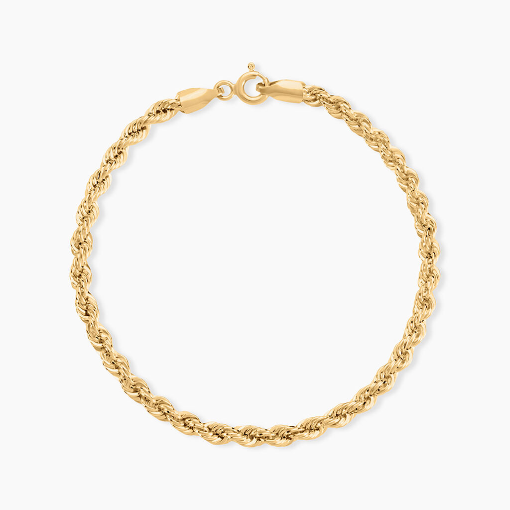 Bracelet Jerry Maille Corde Or Jaune - Bracelets chaîne Femme | Histoire d’Or