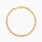 Bracelet Jerry Maille Corde Or Jaune - Bracelets cha&icirc;ne Femme | Histoire d&rsquo;Or