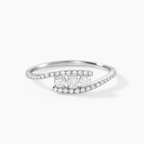 Bague Eternite Or Blanc Diamant - Bagues avec pierre Femme | Histoire d&rsquo;Or