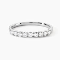 Demi Alliance Hera Platine Blanc Diamant