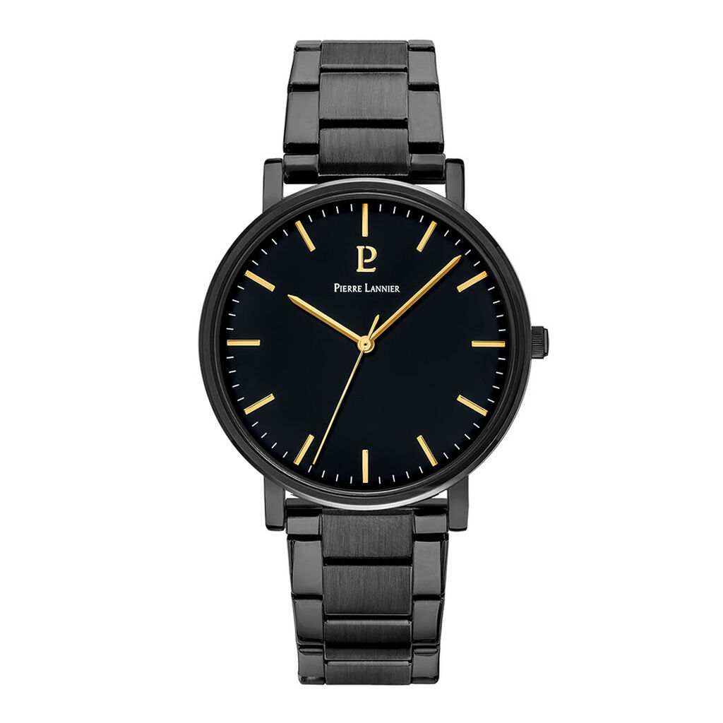 Montre Pierre Lannier Essential Noir - Montres Homme | Histoire d&rsquo;Or