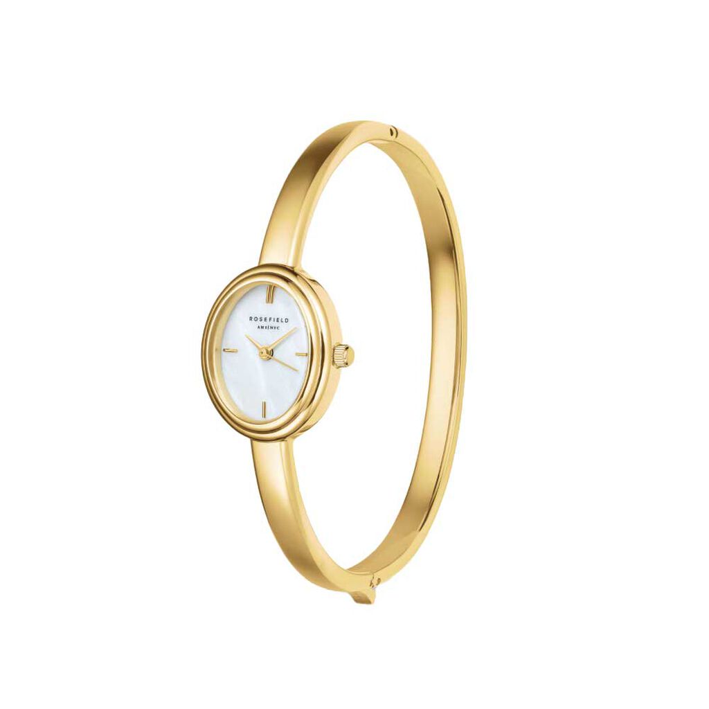 Montre Rosefield Studio Bangle Nacre Blanche - Id&eacute;es cadeaux Femme | Histoire d&rsquo;Or