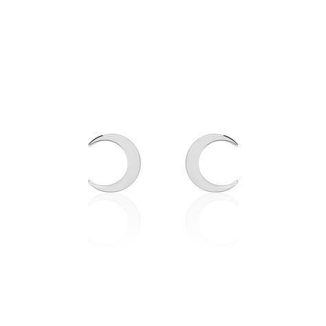 Boucles D'oreilles Puces Astre Argent Blanc - Boucles d'oreilles fantaisie Femme | Histoire d’Or