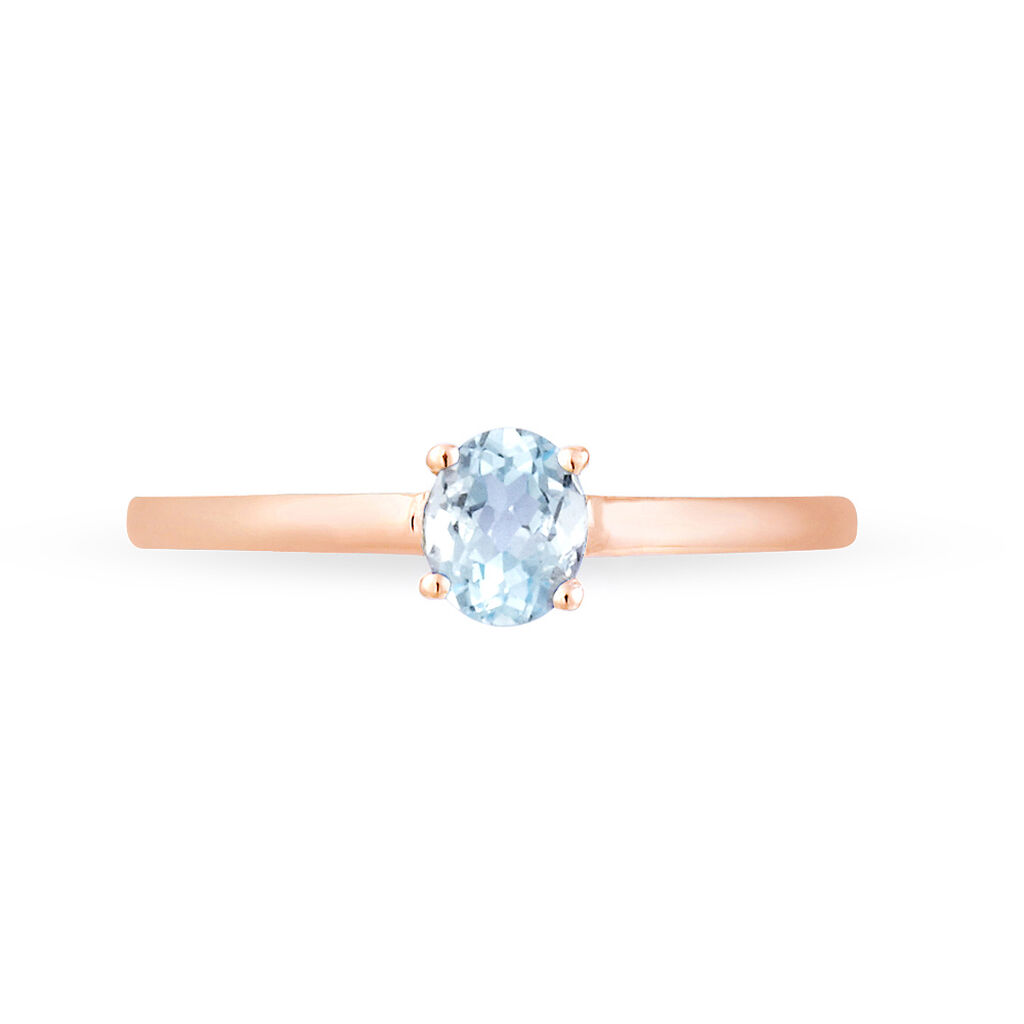 Bague Lily Or Rose Topaze - Bagues solitaires Femme | Histoire d’Or