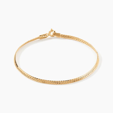 Bracelet Izel Maille Anglaise Or Jaune - Bracelets cha&icirc;ne Femme | Histoire d&rsquo;Or